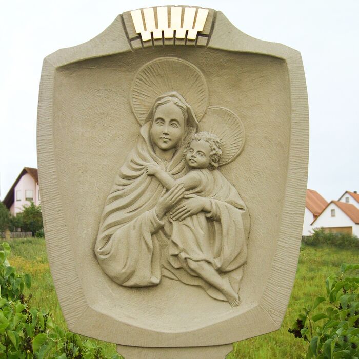 Bildstock Restaurierung Bildhauer und Steinmetz Schneider Werneck-Schleerieth