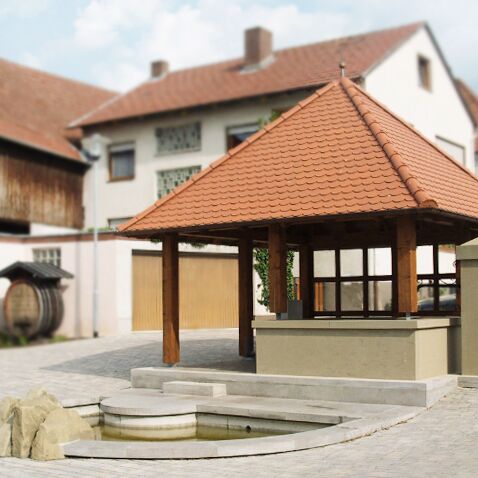 Franken Brunnenhaus Schneider Werneck-Schleerieth